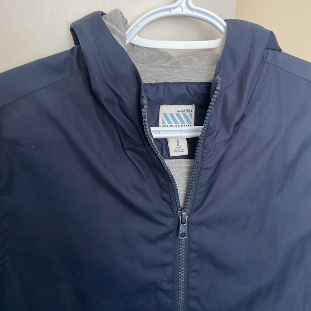 Navy Blue Zip-Up Jacket - Picture 2 of 7